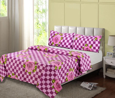 50% OFF on Desi Connection Cotton Floral Double Bedsheet