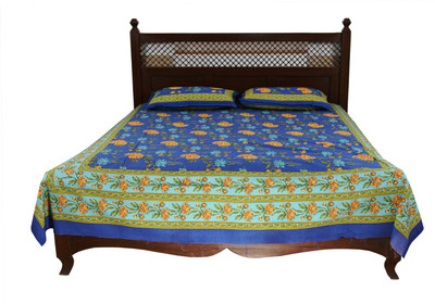 60% OFF on Soundarya Cotton Floral Double Bedsheet