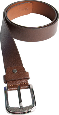 SKSS Club Men Casual Tan Genuine Leather Belt Tan
