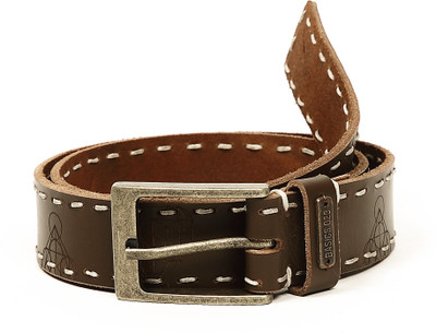 50% OFF on Basics Life Men Casual Brown Genuine Leather Belt Mid Brown