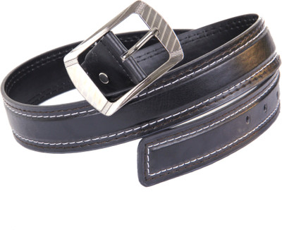 D'attitude Men Formal, Semi-formal Black Artificial Leather Belt Black D'attitude Men Formal, Semi-formal Black Artificial Leather Belt Black