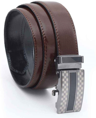 50% OFF on Hawai Men Casual, Formal Brown Genuine Leather Belt Brown-01