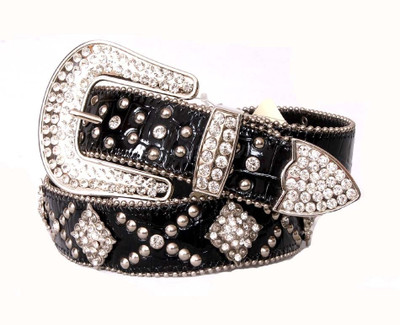 58% OFF on Saiva Women Casual, Evening/Party, Semi-formal Black Artificial Leather Belt Black