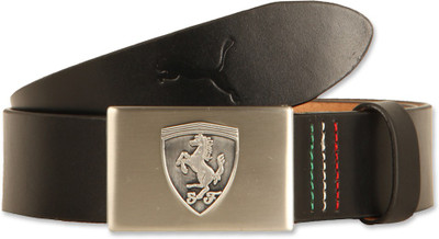 Puma Men Casual Black Genuine Leather Belt 01 Puma Men Casual Black Genuine Leather Belt 01