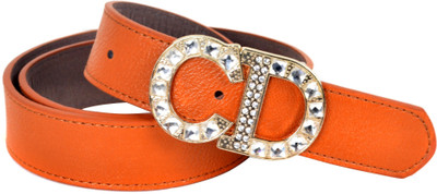 60% OFF on Vivaa Women Casual Brown Artificial Leather Belt Rust