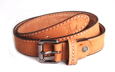 Ligans NY Men, Women Formal, Casual Beige Genuine Leather Belt Beige Ligans NY Men, Women Formal, Casual Beige Genuine Leather Belt Beige