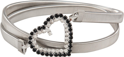 62% OFF on Aadi And Sons Women Party Silver, Black Metal Belt Silver01