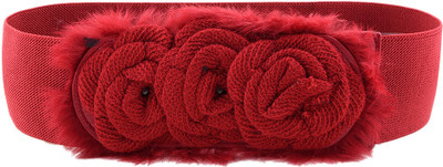 75% OFF on Buckle Up Women Casual Red Artificial Leather Belt Red