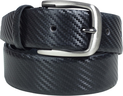 47% OFF on Spanishleatherite Men Casual, Formal Black Genuine Leather Belt Black