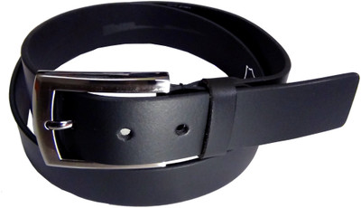 70% OFF on Manshkhino Men Formal Black Genuine Leather Belt BLK