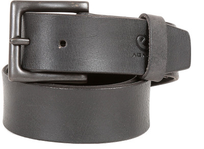 54% OFF on e-Adams Men Casual Black Genuine Leather Belt Black