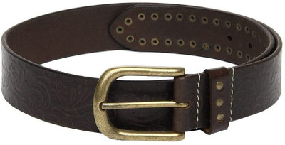 40% OFF on Fume Men Casual Brown Genuine Leather Belt Brown