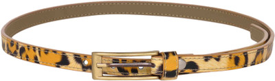 62% OFF on Scarleti Girls Casual Yellow Artificial Leather Belt Yellow