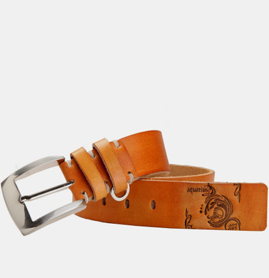 46% OFF on 99cells Men, Women Casual Tan Genuine Leather Belt Tan 46% OFF on 99cells Men, Women Casual Tan Genuine Leather Belt Tan