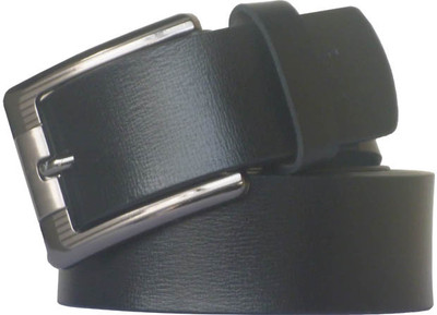 57% OFF on Sondagar Arts Men Casual Black Genuine Leather Belt Black