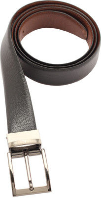 SKSS Club Men Formal Black, Brown Genuine Leather Reversible Belt Black, Brown