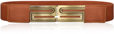61% OFF on Calvino Girls Casual, Evening/Party Brown Artificial Leather Belt Brown