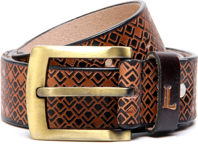 70% OFF on Ligans NY Men Formal, Casual Tan Genuine Leather Belt Tan