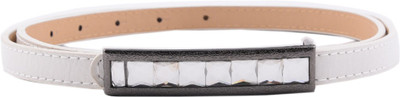 75% OFF on Buckle Up Women Casual White Artificial Leather Belt White