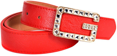 60% OFF on Vivaa Women Casual Red Artificial Leather Belt Red 60% OFF on Vivaa Women Casual Red Artificial Leather Belt Red
