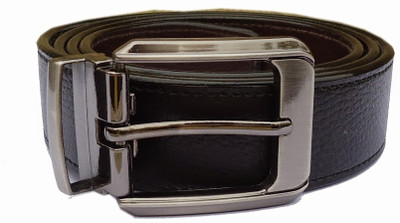 77% OFF on MMS Men Semi-formal Black Synthetic Belt Black