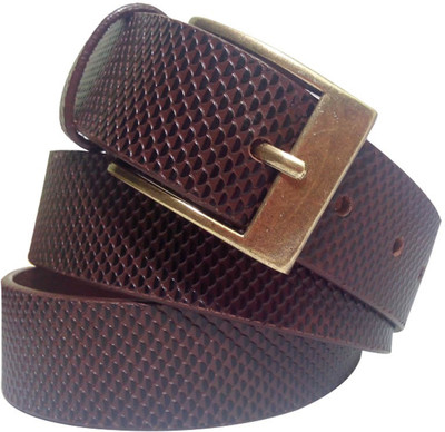 20% OFF on The Stuff Men Casual Brown Genuine Leather Belt Brown