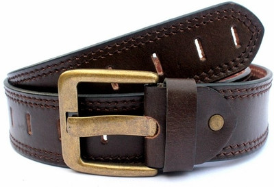42% OFF on Tops Men, Women Casual Brown Genuine Leather Belt Brown