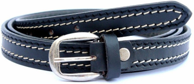 65% OFF on Tops Men, Women Casual Black Genuine Leather Belt Black