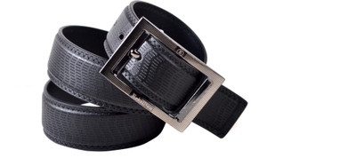 61% OFF on Drakemen Men Casual, Formal Black Genuine Leather Belt Black