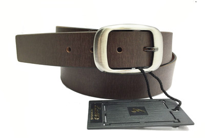 31% OFF on Lustre International Men Formal Brown Genuine Leather Belt Brown