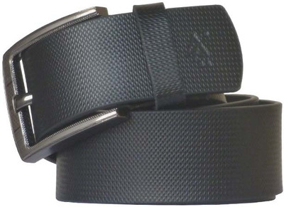 57% OFF on Sondagar Arts Men Casual Black Genuine Leather Belt Black