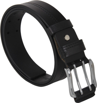 64% OFF on Aadi And Sons Men Casual Black Genuine Leather Belt Black01