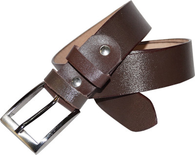 27% OFF on Crabrocks Men Formal Brown Genuine Leather Belt Brown