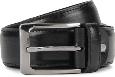 Hidedge Men Black Metal Belt Black Hidedge Men Black Metal Belt Black