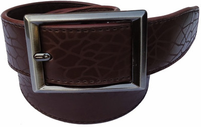 87% OFF on MMS Men Semi-formal Brown Synthetic Belt Brown