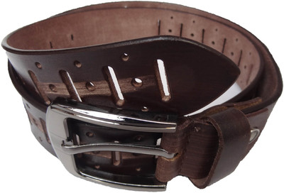 62% OFF on Ex Corio Men Casual Brown Genuine Leather Belt Brown