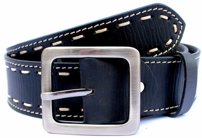 50% OFF on Tops Men, Women Casual Black Genuine Leather Belt Black