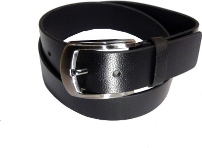 70% OFF on Manshkhino Men Formal Black Genuine Leather Belt BLK