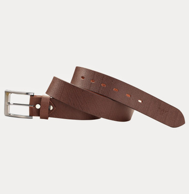 23% OFF on Kamillo Men, Women Casual Brown Genuine Leather Belt brown