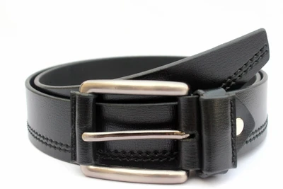 42% OFF on Tops Men Casual Black Genuine Leather Belt Black