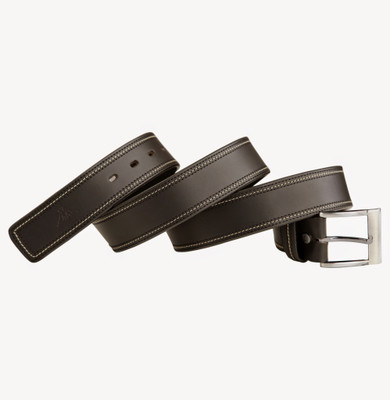 25% OFF on Kamillo Men, Women Casual Black Genuine Leather Belt Black
