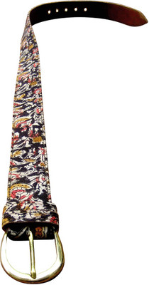 27% OFF on Vasthra Women Casual Multicolor Fabric, Genuine Leather Belt Multicolor001