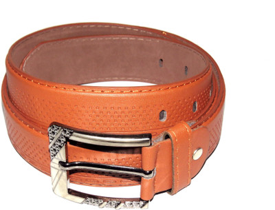 Catalan Men, Women Formal Tan Genuine Leather Belt BZA01