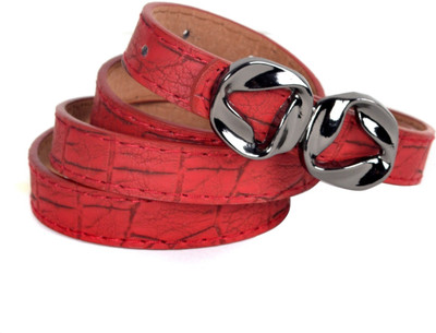 65% OFF on Vivaa Women Casual Red Artificial Leather Belt Red 65% OFF on Vivaa Women Casual Red Artificial Leather Belt Red
