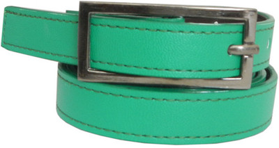 54% OFF on Bizarre Girls Casual Green Artificial Leather Belt Glossy-Green