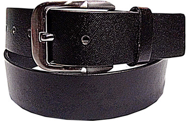 70% OFF on Manshkhino Men Formal Black Genuine Leather Belt MAS-38