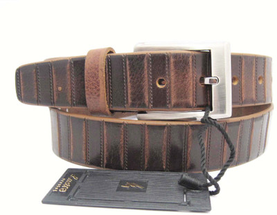 35% OFF on Lustre International Men Casual Brown Genuine Leather Belt Brown