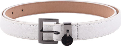 75% OFF on Buckle Up Women Casual White Artificial Leather Belt White