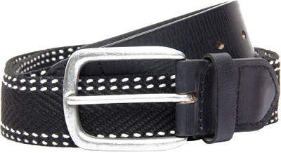 60% OFF on Pacific Gold Men Casual Black Genuine Leather Belt Black