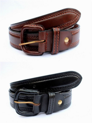 66% OFF on Tops Men, Women Casual Black, Brown Genuine Leather Belt Black, Brown